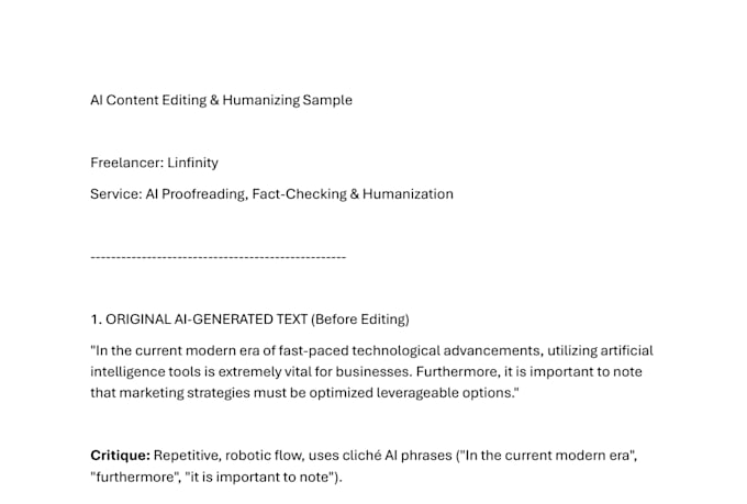 be your ai content editor and expert copyeditor